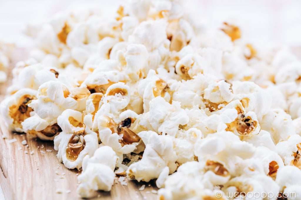 Popcorn smaksatta med fransk löksoppa
