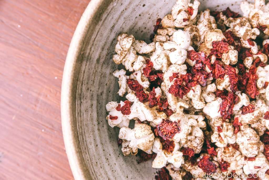 Lakrits och Hallon popcorn