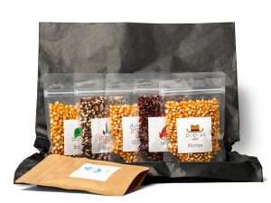 Popcornupplevelsen plus öppnad låda