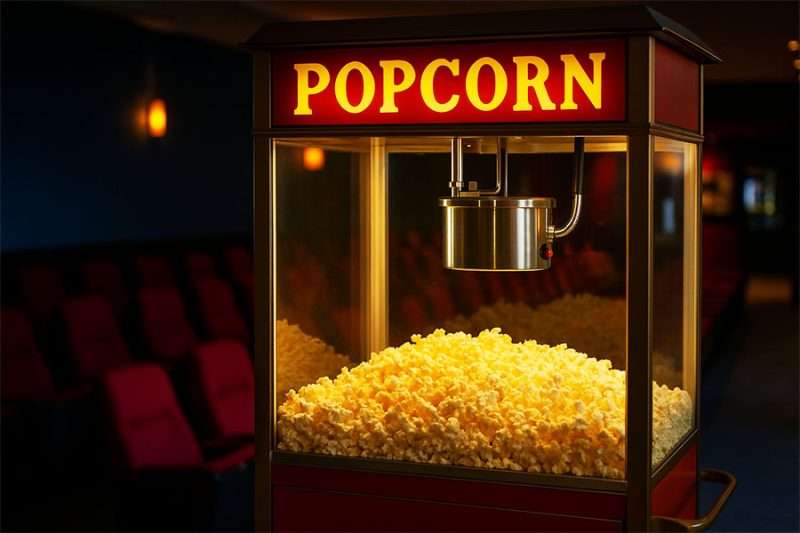 Popcornmaskin i biograffoajé