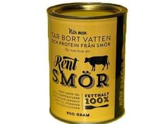 Produkten Rent (skirat) smör på 800 gram i metallburk