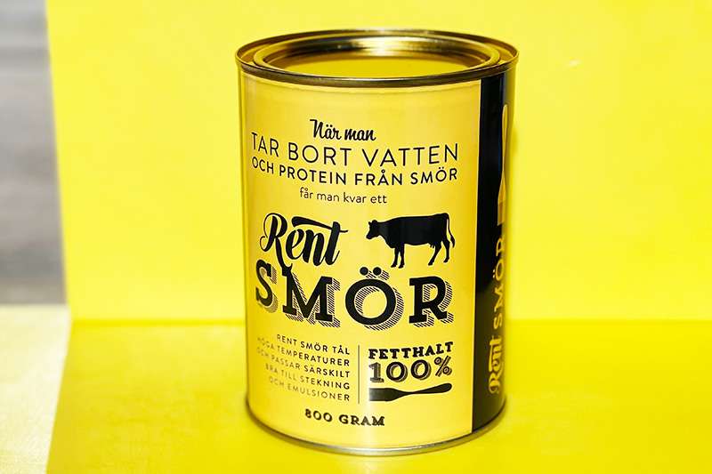 Burk med Rent Smör – 100 % smörfett utan vatten och protein