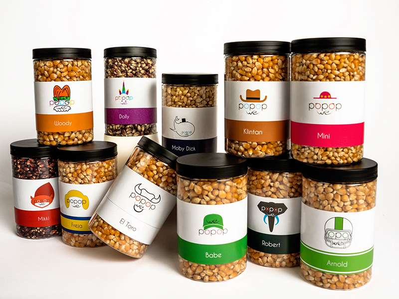 Popcornburkar 350 gram